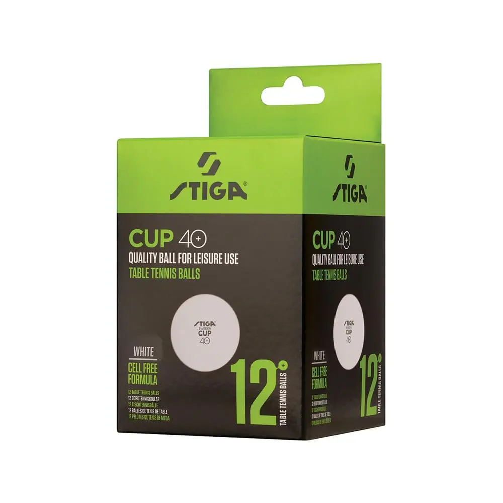 Stiga Cup 40+ Plastic Table Tennis Balls (Pack Of 12) 1