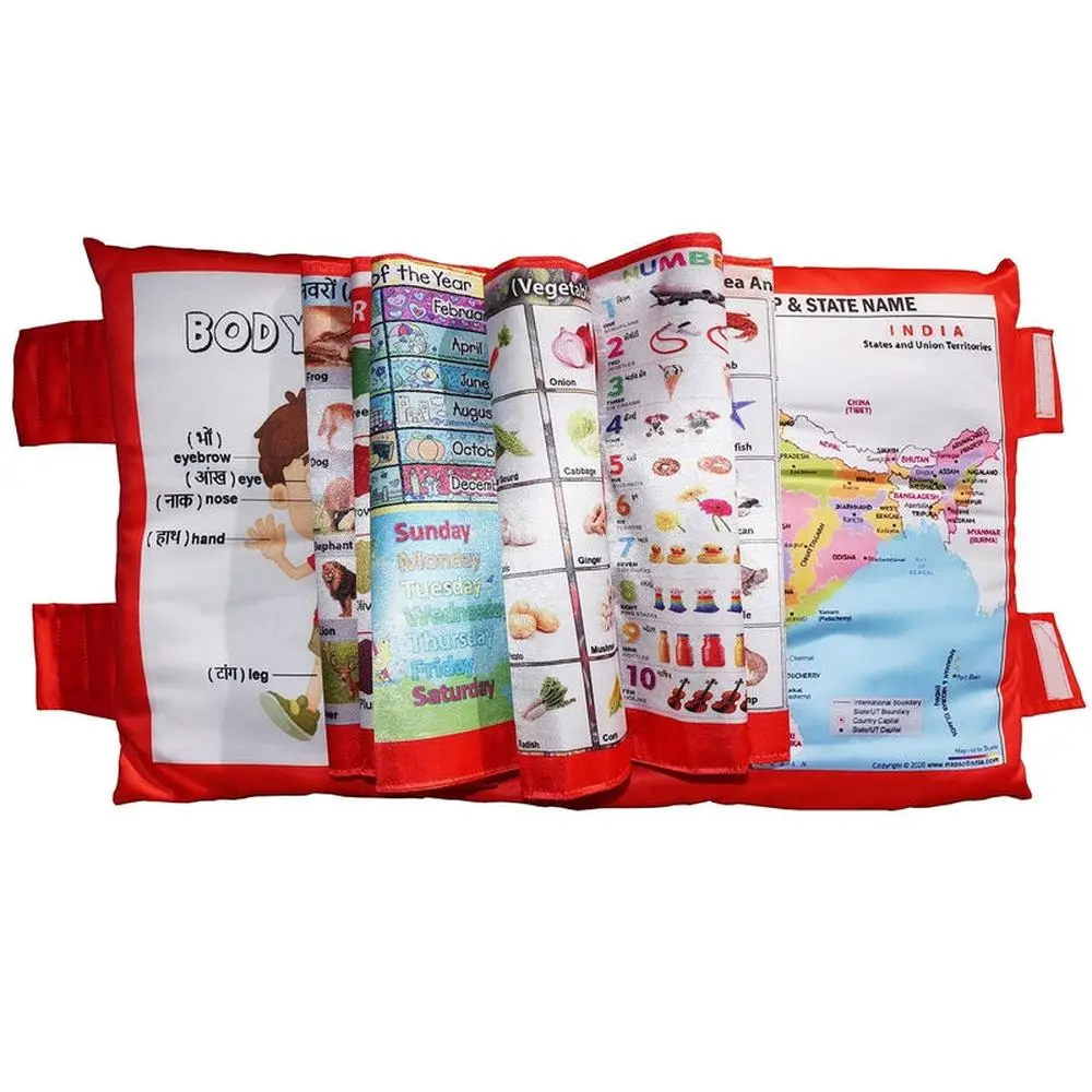 Muren 3D Digital Printed English Language & Vocabulary Cushion Book (3-7 Years) 1