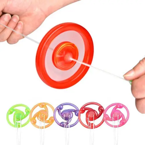 Creative Bracing Wire Luminous Toy Flywheel Flash Spinning Top Light-Emitting Gyro Shining 1