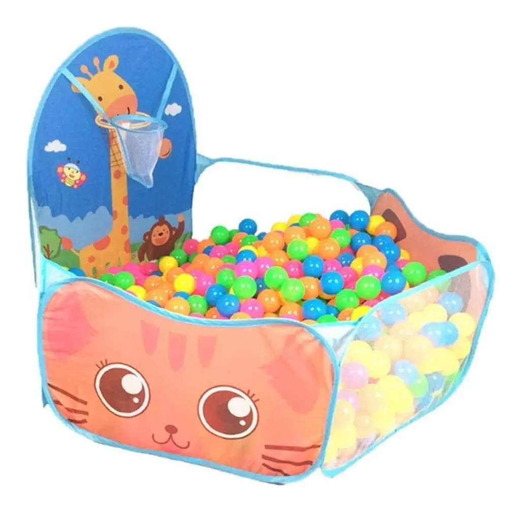 Muren Foldable Ball Pit Pool With Basketball Hoop & 50 Balls (3-8 Years) | Assorted Color 1