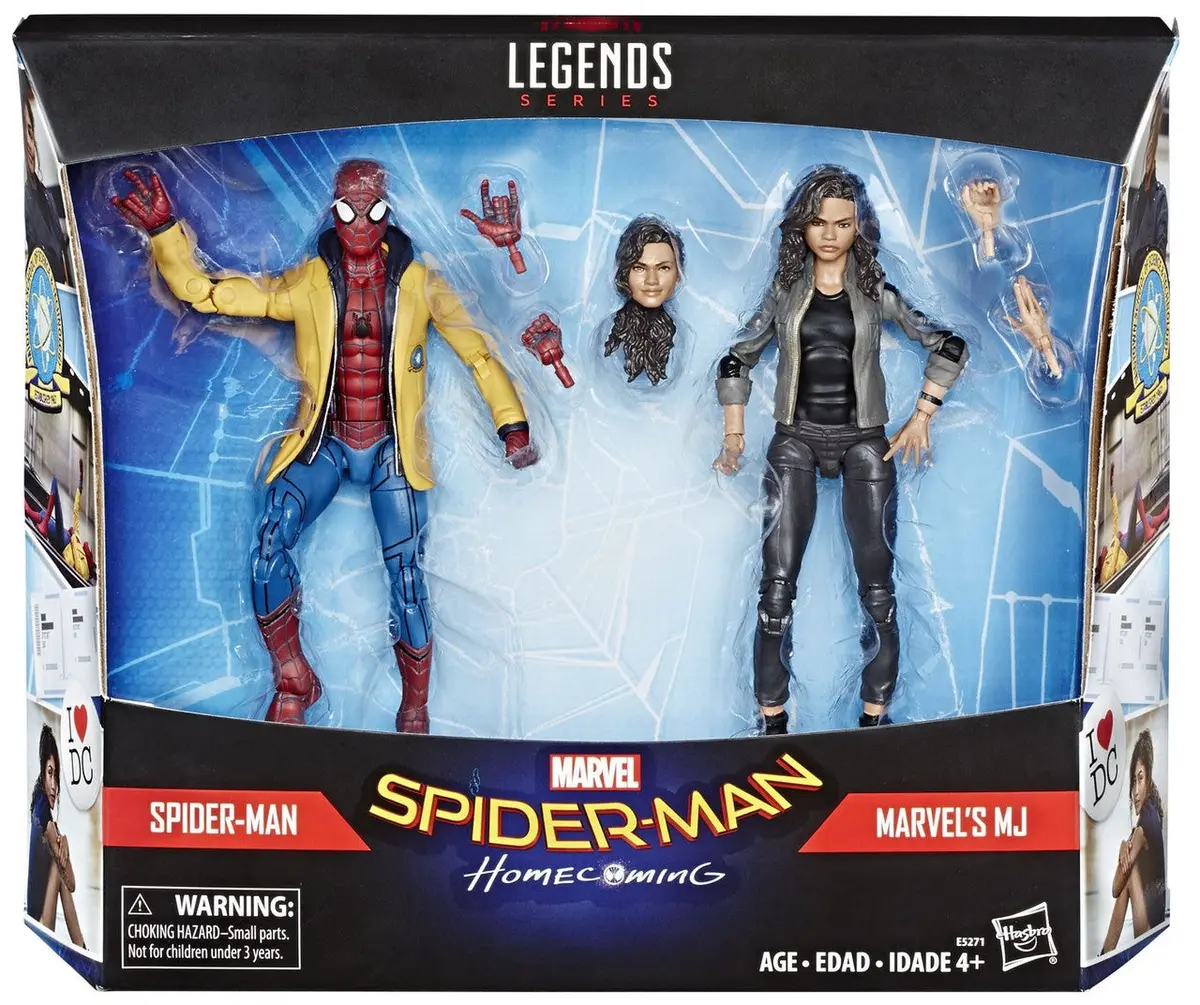 Marvel Legends Spiderman Homecoming Spider-Man & Mj Two Pack Target Exclusive 1