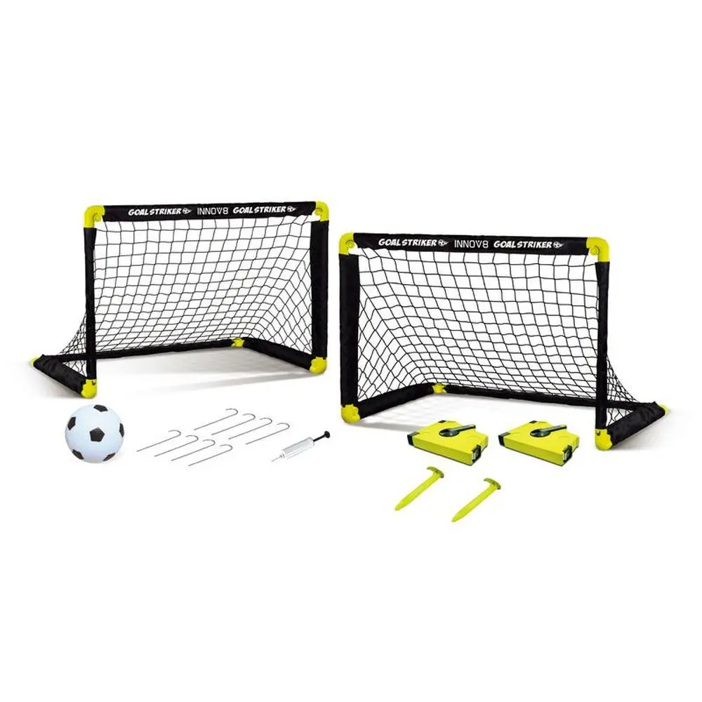 Innov8 Anywhere Soccer Match Set - Folding Goals, Pitch Marker & Ball (5-12 Years) 1