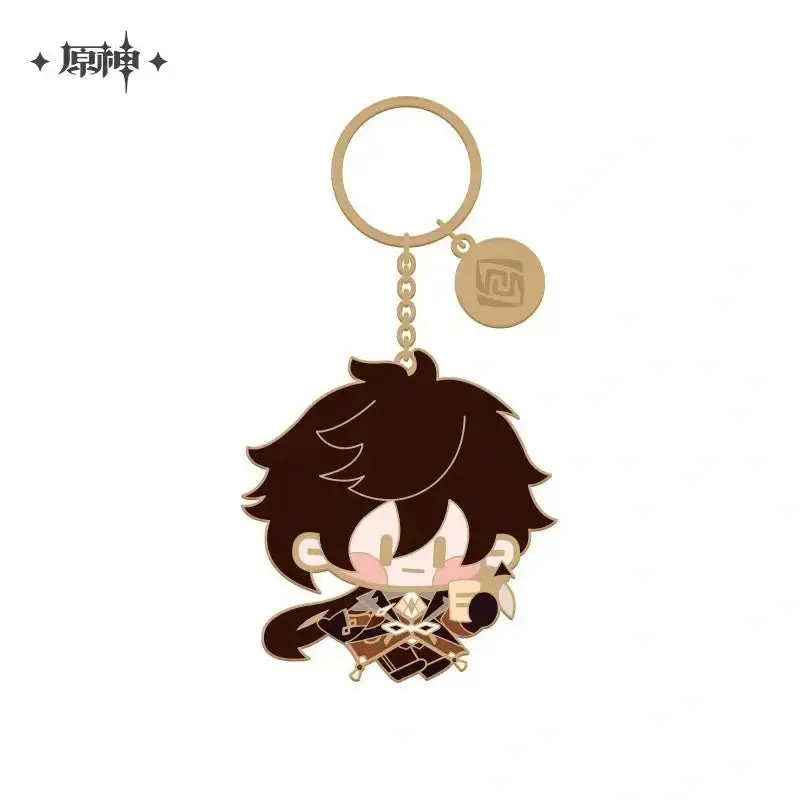 Genshin Impact Metal Charm Collection Chibi Character Series - Zhongli 1