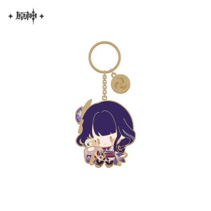 Genshin Impact Metal Charm Collection Chibi Character Series - Raiden Shogun 1
