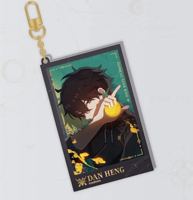 Honkai: Star Rail The Departure Countdown Path Series Quicksand Glitter Keychain - Dan Heng 1