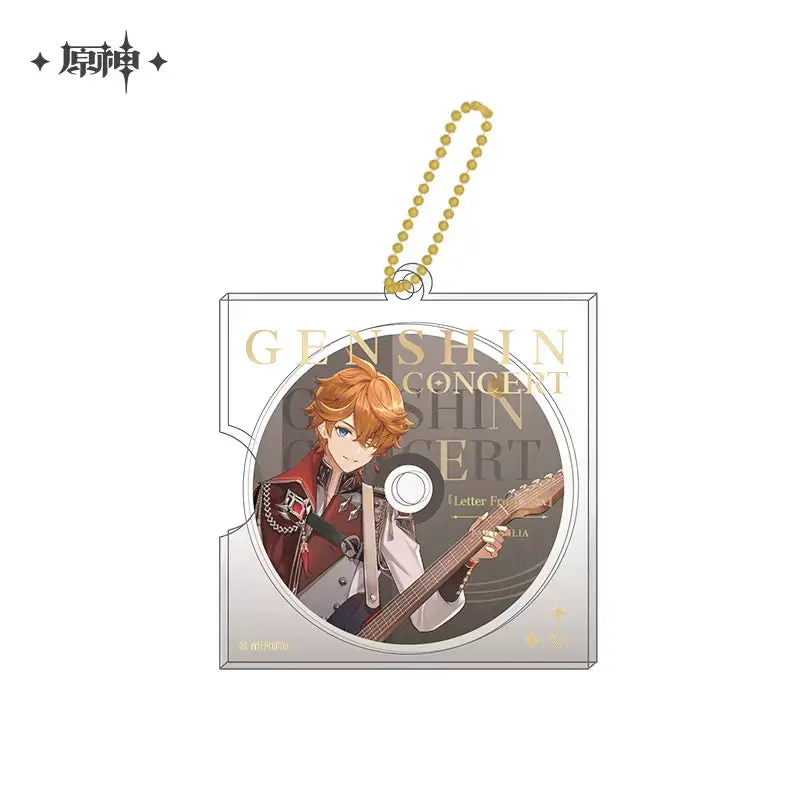Genshin Impact Melodies Of An Endless Journey Cd-Style Acrylic Keychain - Tartaglia 1