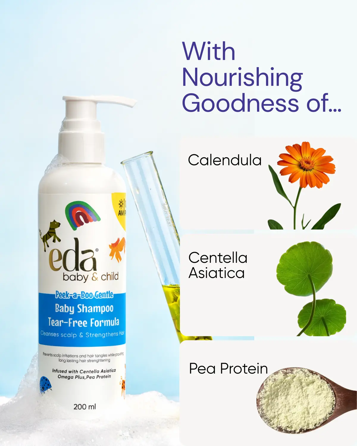 Eda Baby Tear-Free Baby Shampoo - 200Ml 1