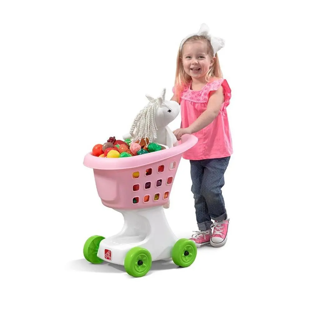 Step2 Little Helper’S Shopping Cart - Pretend Play (3-7 Years) | Pink 1