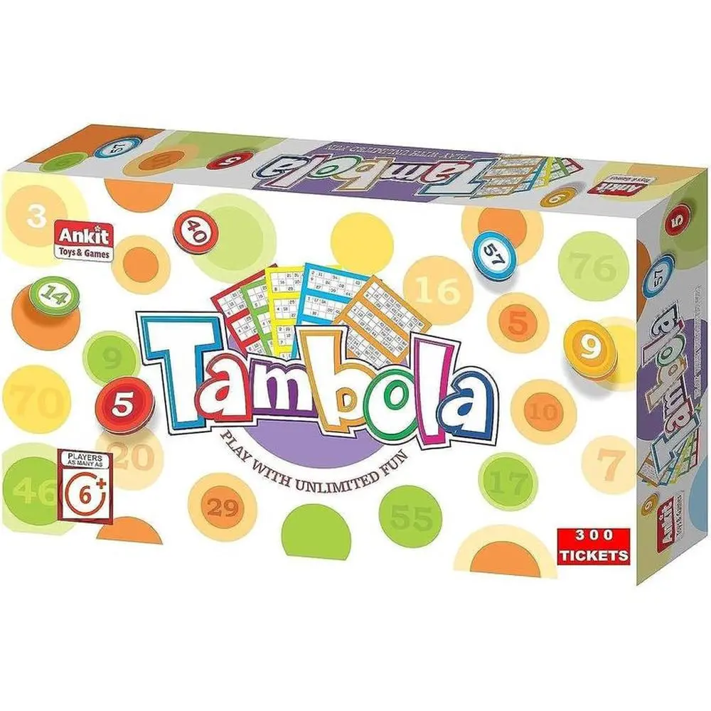 Ankit Toys & Games Tambola Board Game With 300 Tickets & 90 Tokens (6 Years Till Grown Ups) 1