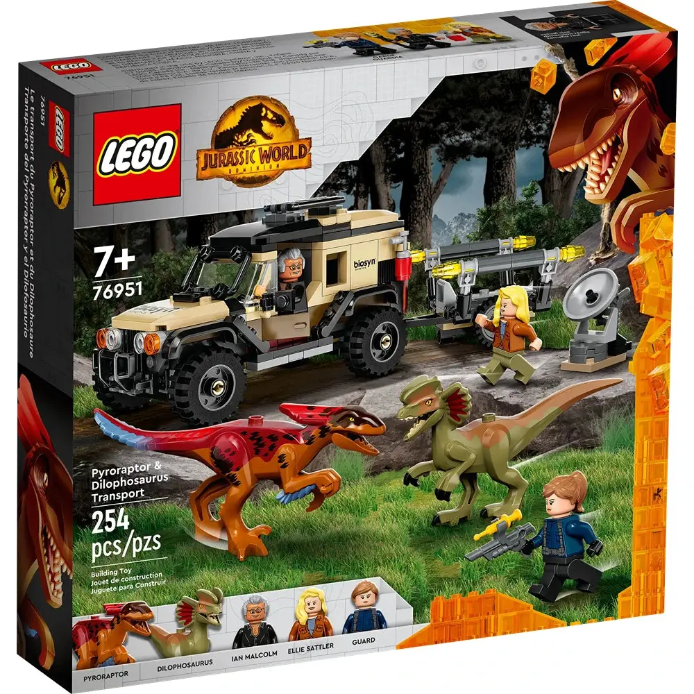 Lego Jurassic World Pyropraptor & Dilophosaurus - 254 Pieces | 76951 (7-12 Years) 1