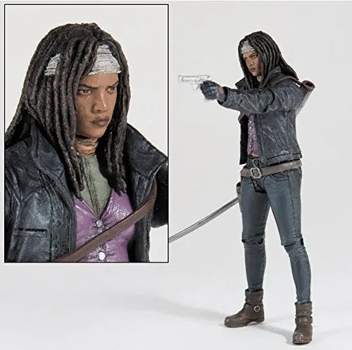Skybound Exclusive The Walking Dead Michonne Both Full Color And Black/White Bloody Action Figure Sdcc Exclusive 1