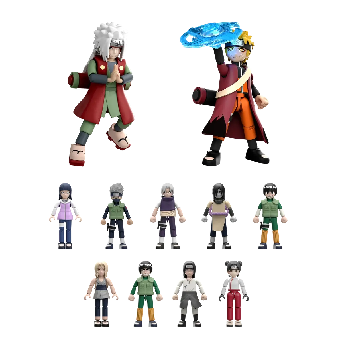 Blokees Naruto Shippuden Model Kits Galaxy Version Gv-02 The Place The Leaves Dance Mystery Box Trading Figure Set Of 9 1