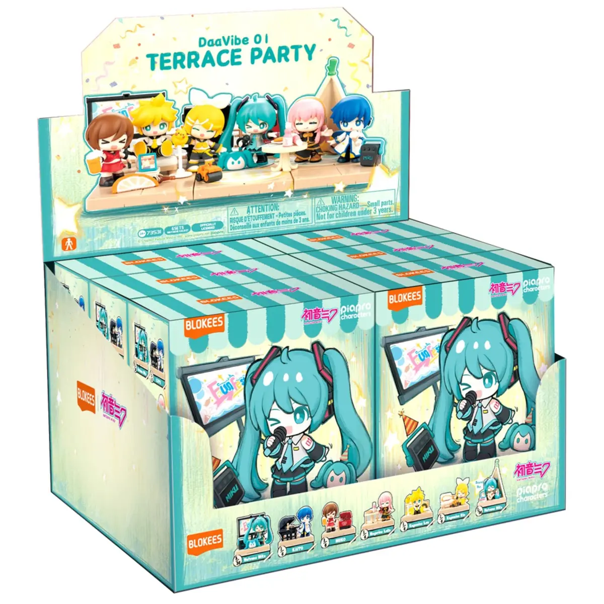 Blokees Daavibe Series Vb01 Hatsune Miku Terrace Party Mystery Box Trading Figure Set Of 6 2