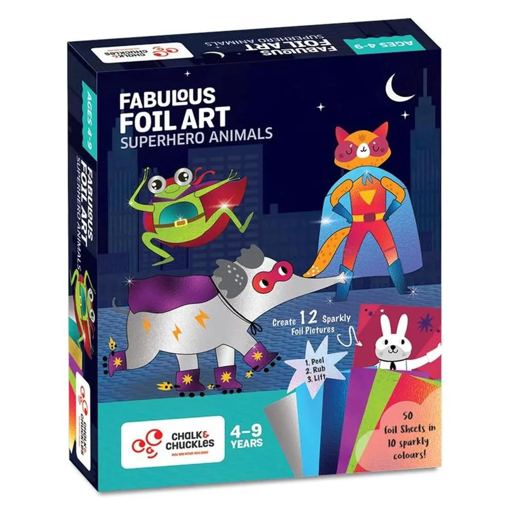 Chalk & Chuckles Fabulous Foil Art - Creative Diy Craft Kit (4-9 Years) 1