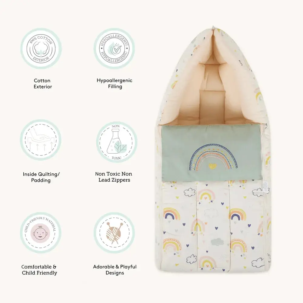 Abracadabra Baby Carry Cot Nest - Rainbow 1