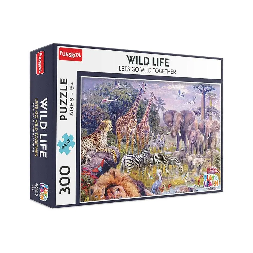Original Funskool Wild Animal Jigsaw Puzzle - 300 Pieces (9-10 Years) 1