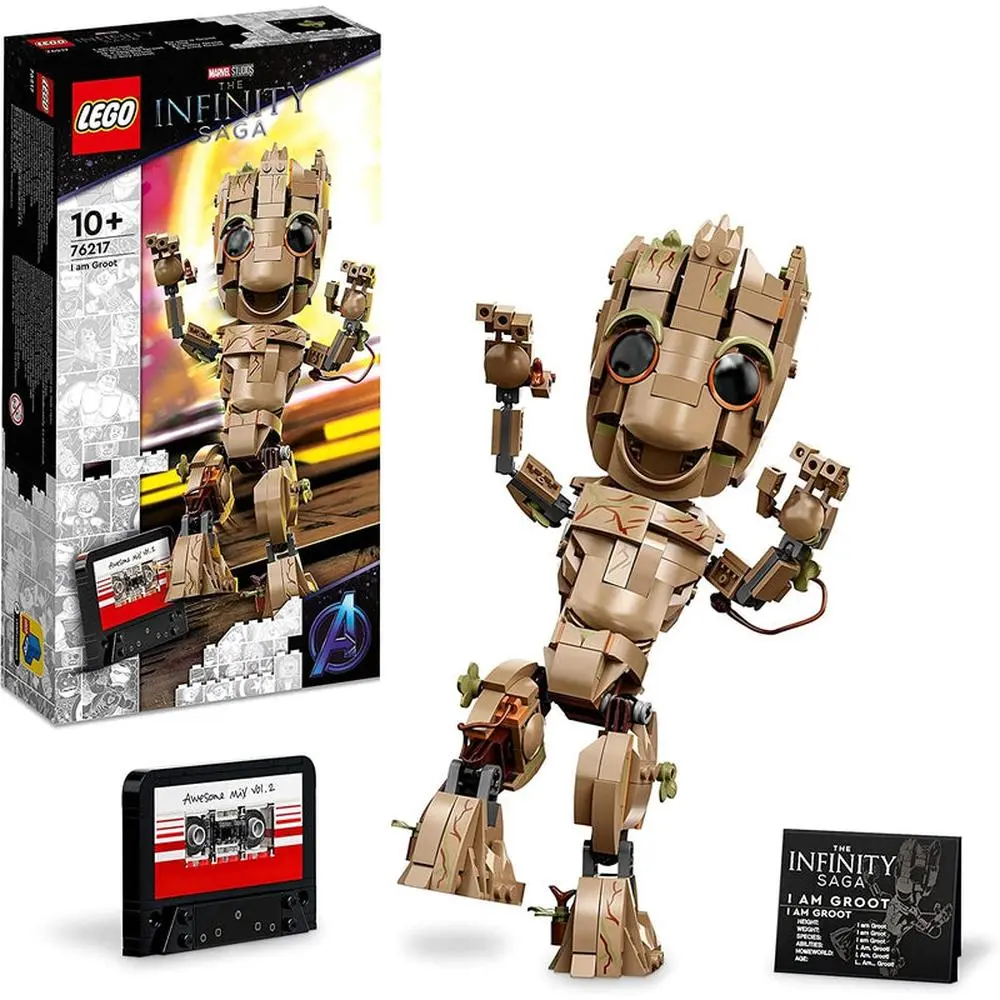 Lego Marvel Groot Building Blocks (76217) - 476 Pieces (10 Years Till Grown Ups) 1
