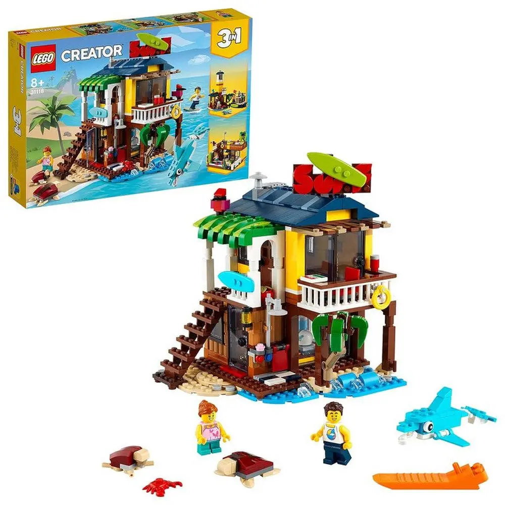 3 In 1 Lego Surfer Beach House Construction Set - 564 Pieces | 31118 (8-12 Years) 1