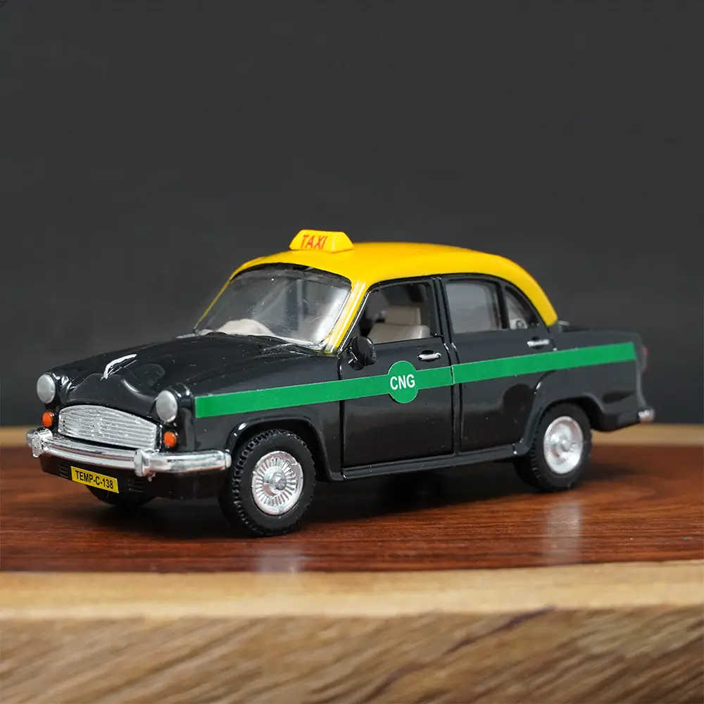 Centy Pull Back Toy Ambassador Taxi Car (With Opening Doors) 1