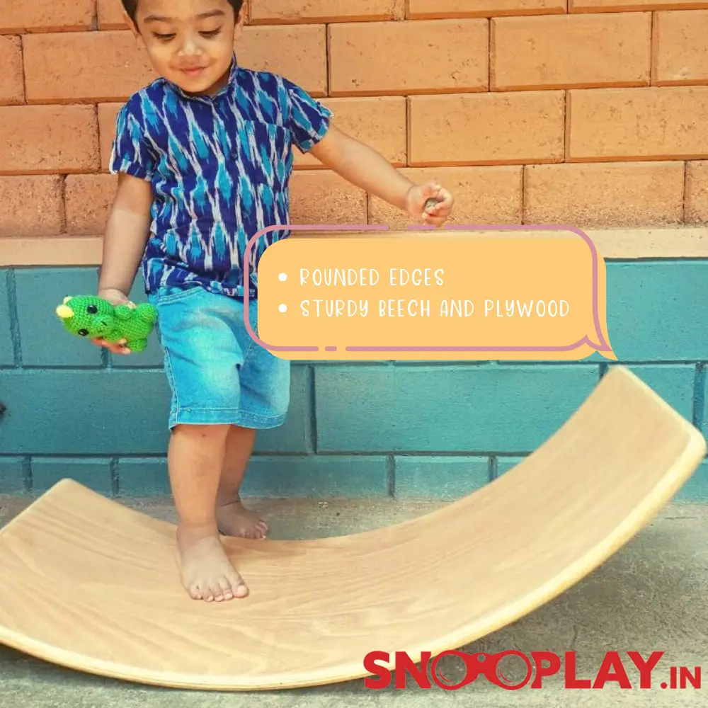 Ariro Toy's Wooden Balance Board For Active Play (2-6 Years) 1
