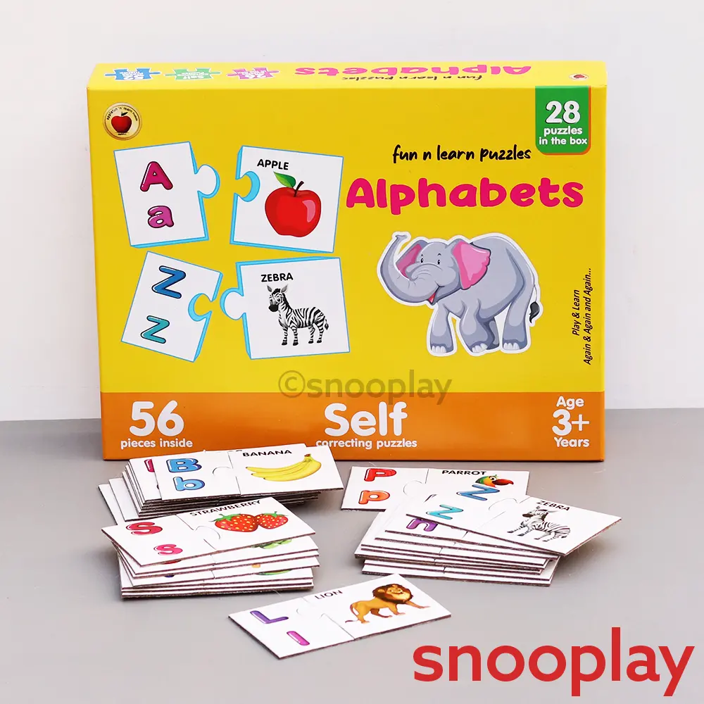 Applefun 'N' Learn 56 Pieces Fun N Learn Alphabets Puzzle (3-5 Years) 1