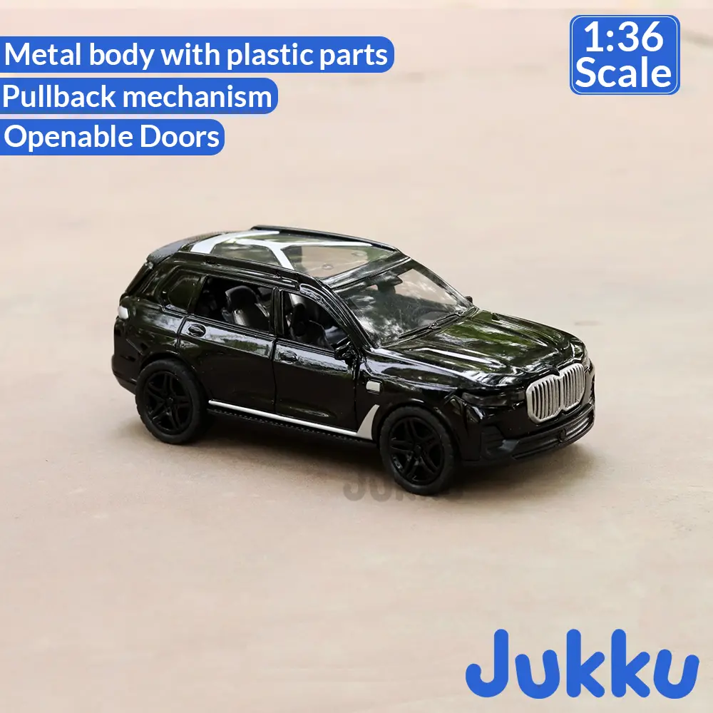 Jukku Resembling Bmw X7 Diecast Car - Pullback, Openable Doors & Bonnet | 1:36 Scale (3 Years Till Grown Ups) 2
