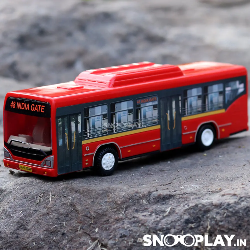 Centy Low Floor Pullback Toy Bus (1-4 Years) | Assorted Colors 1