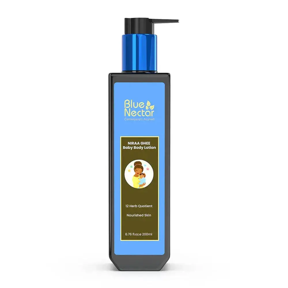 Blue Nectar Niraa Baby Body Lotion With Natural Ghee For Nourished Skin (12 Herbs) - 100Ml 1