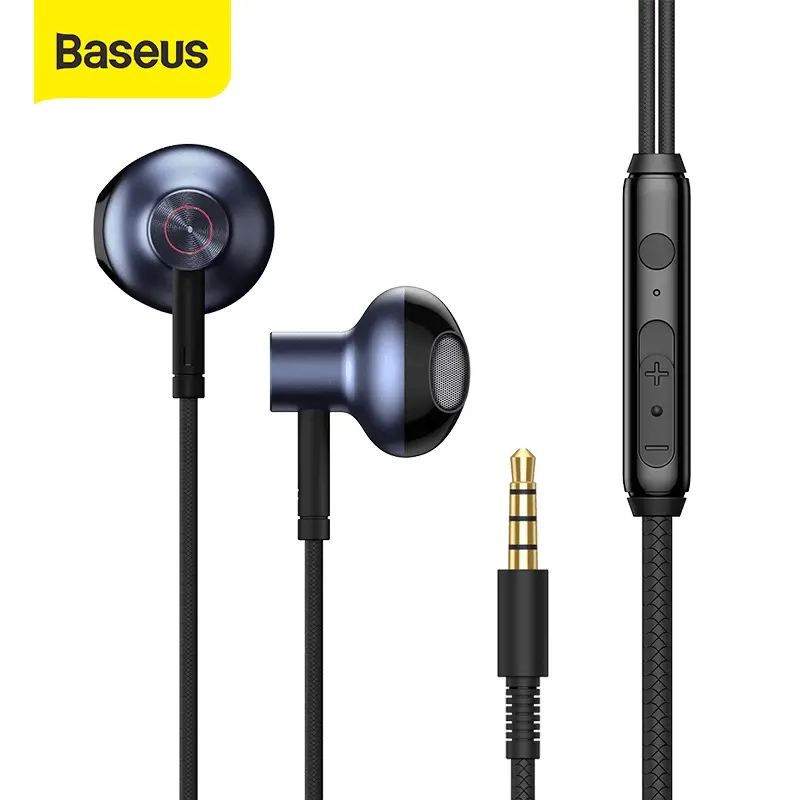 Baseus Encok 3.5Mm Wired Earphone H19 Black 1