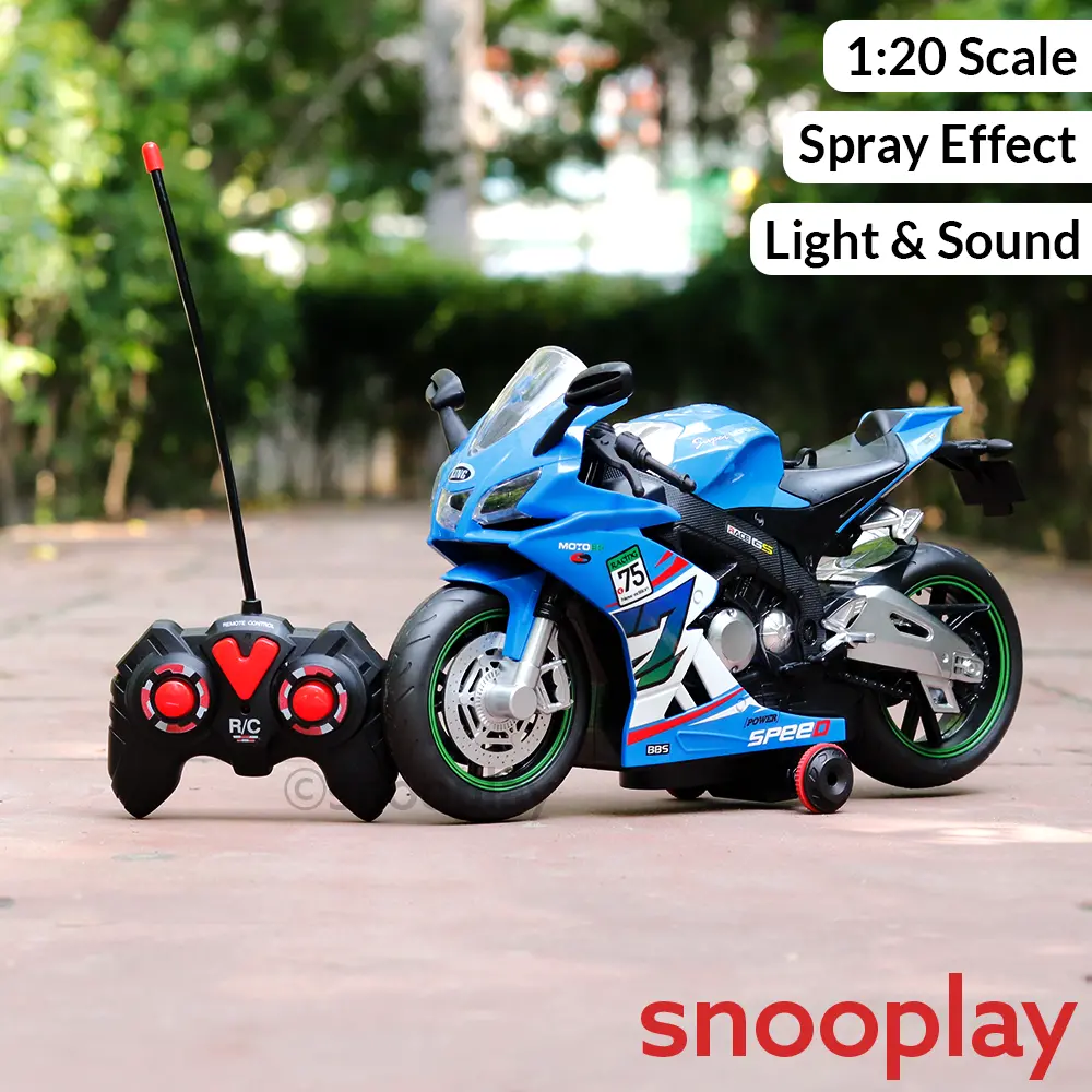 Remote Control Resembling Ducati Bike | 360° Rotation, Light, Sound & Smoke (5-14 Years) 1
