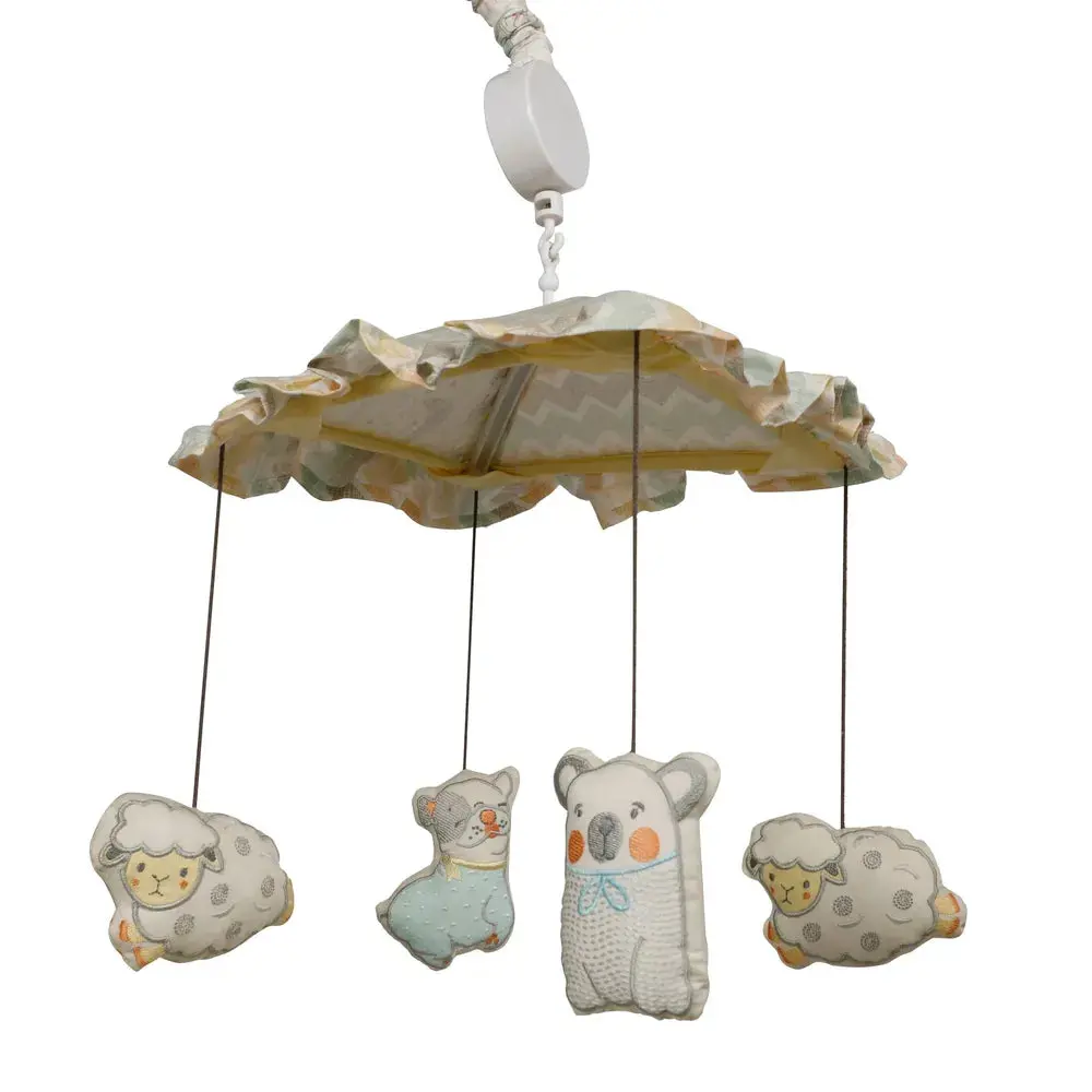 Abracadabra Cot Handle - Musical Mobile Sleepy Friends 1