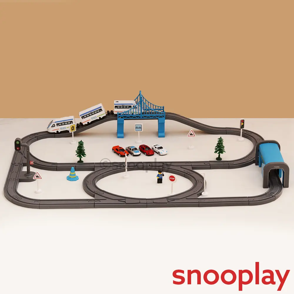 Boggy Woggy Diy Indian City Magnetic Train Track Set- 91 Pieces (3-8 Years) 1