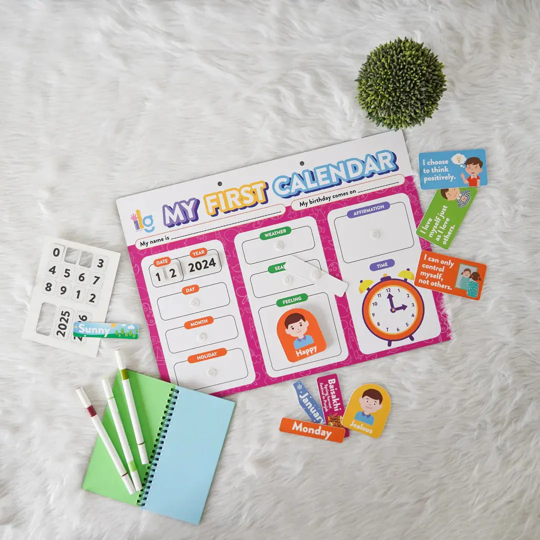 Ilearnngrow My First Home Calendar - Fun & Interactive Calendar For Kids 1