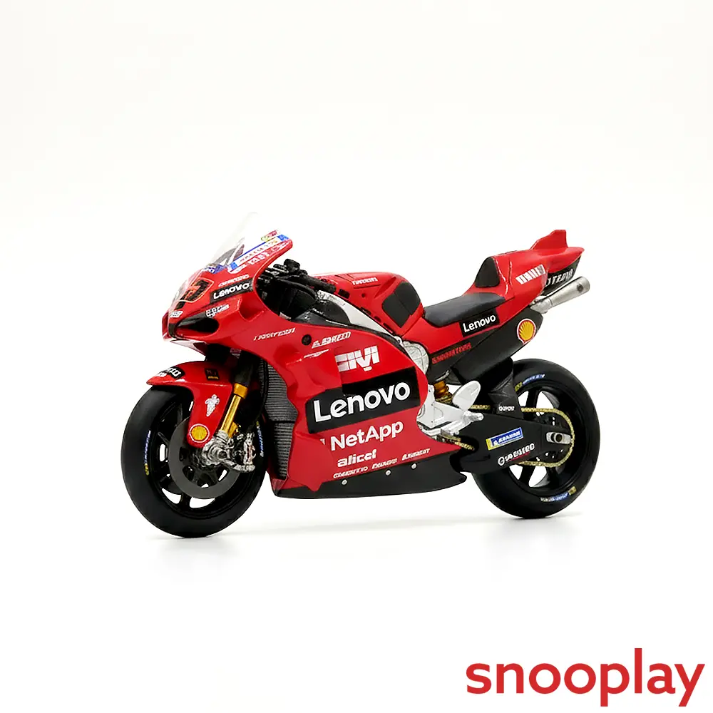 Maisto Original Ducati Lenovo Team 2024 Licensed Diecast Bike | 1:18 Scale (14 Years Till Grown Ups) 1