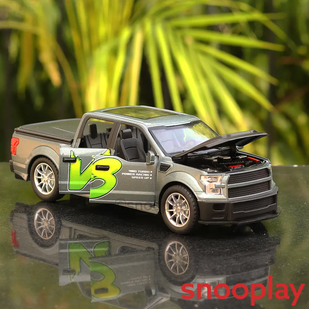 Sms Play & Smile Resembling F350 Diecast Car With Light & Sound | 1:22 Scale | Assorted Designs & Colors (3 Years Till Grown Ups) 1
