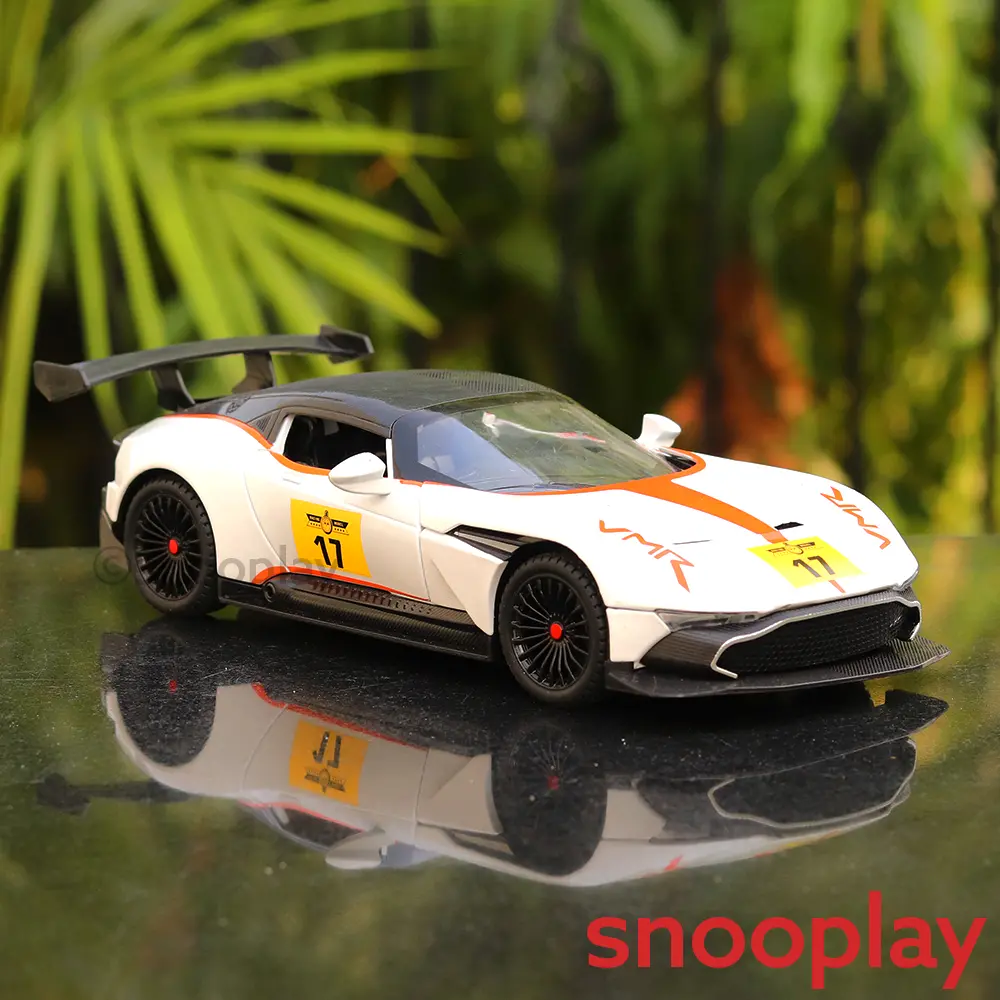 Sms Play & Smile Resembling Aston Martin Diecast Sports Car With Openable Parts, Light & Sound | 1:22 Scale | Assorted Colors (3 Years Till Grown Ups) 1