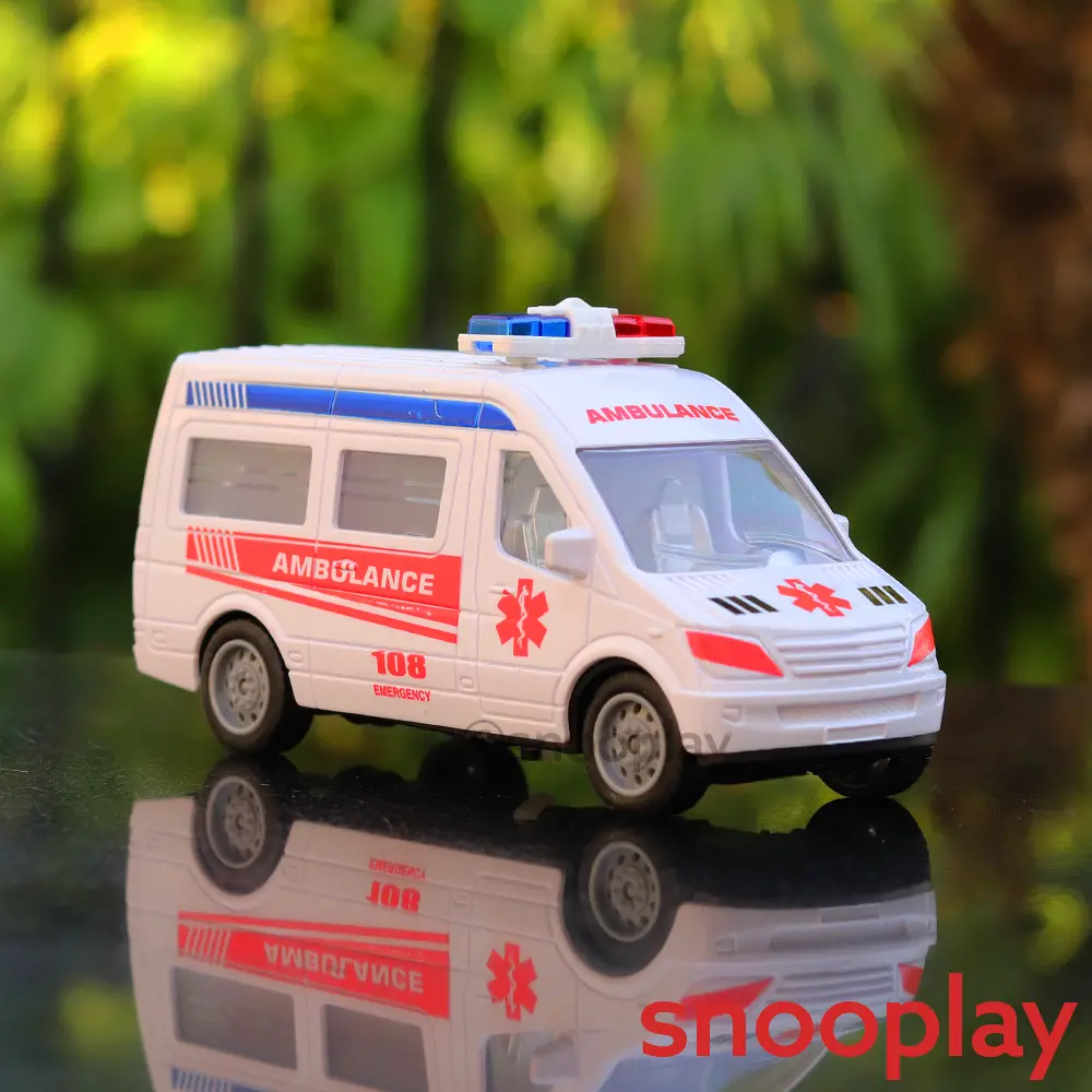 Emergency Rescue Ambulance Car With Lights & Sounds (1-4 Years) 1