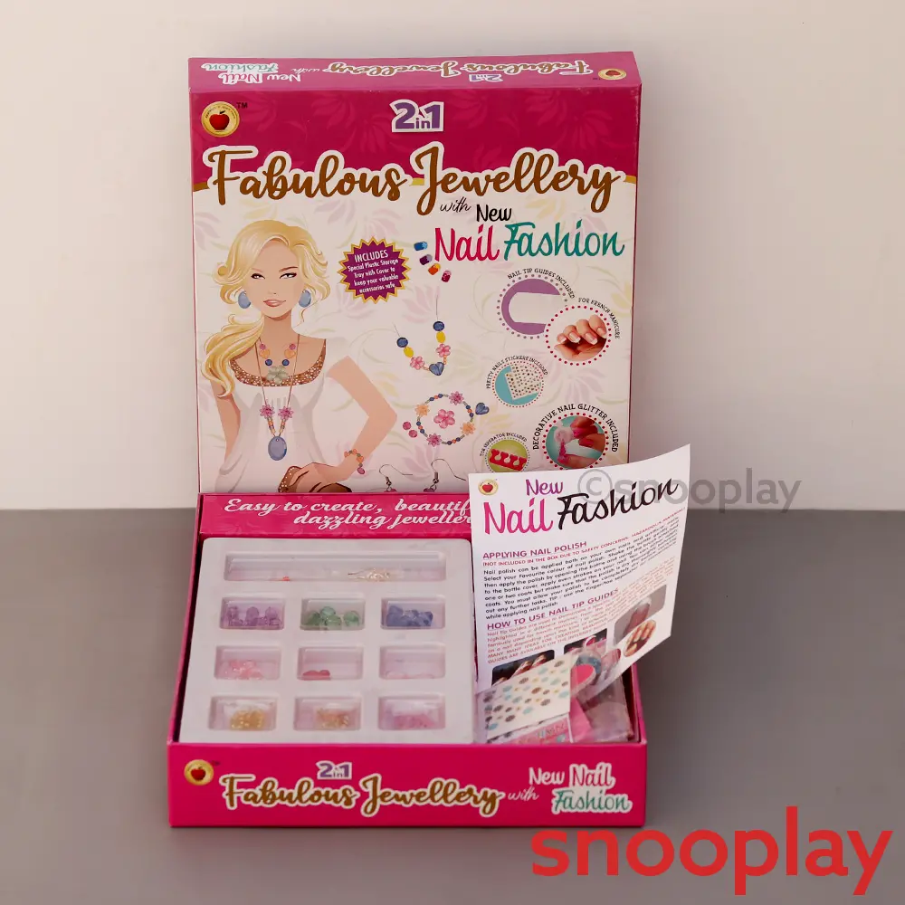 Applefun 'N' Learn 2 In 1 Diy Fabulous Jewellery With New Nail Fashion (5-10 Years) 1