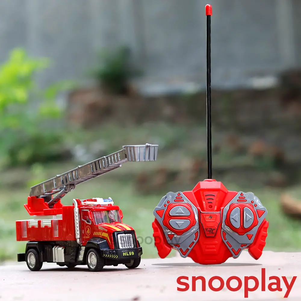 Remote Control City Fire Brigade Toy With Headlights (5-8 Years) 1