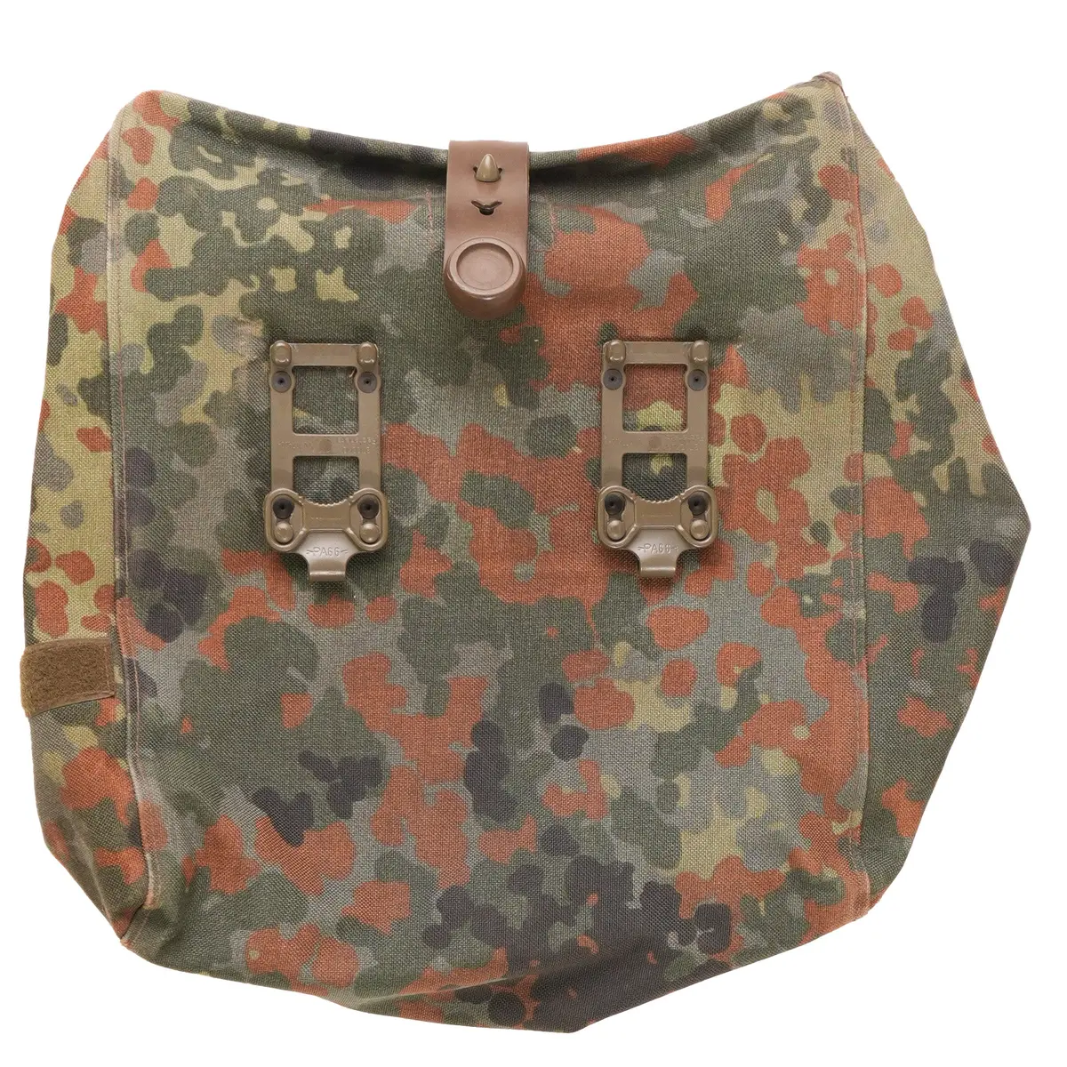 Issued German Flecktarn Gas Mask Bag W/Strap 1