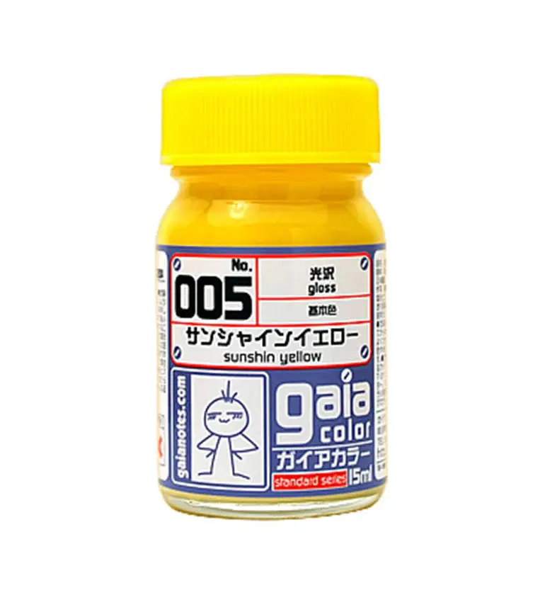 Gaianotes Gaia 005 Gloss Sunshine Yellow 15Ml Paint Bottle 1