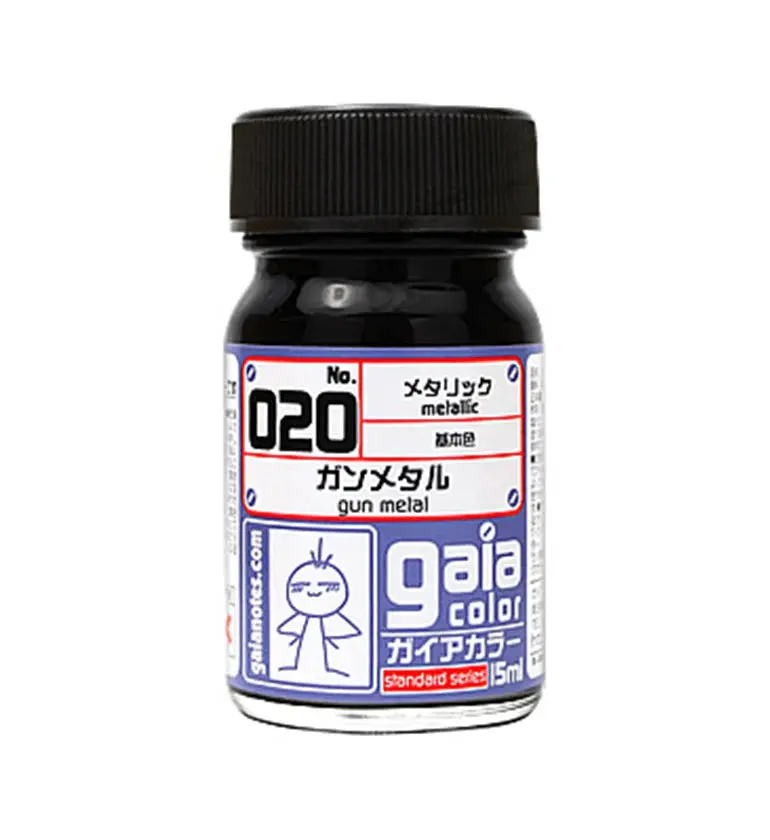 Gaianotes Gaia 020 Metallic Gunmetal 15Ml Paint Bottle 1