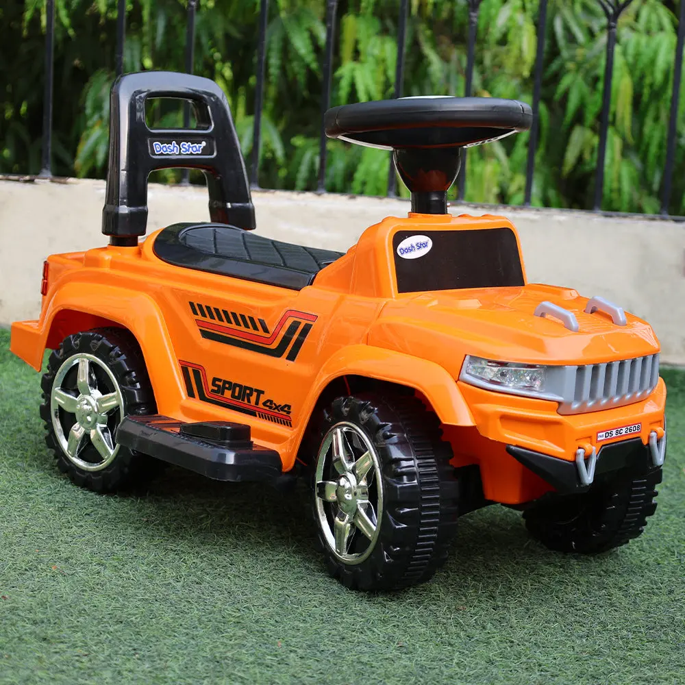 Dash Star Self Control | Battery Ev Humr Ride-On Car | Backrest, Storage Basket, Music, Led Light (1-4 Years) 2