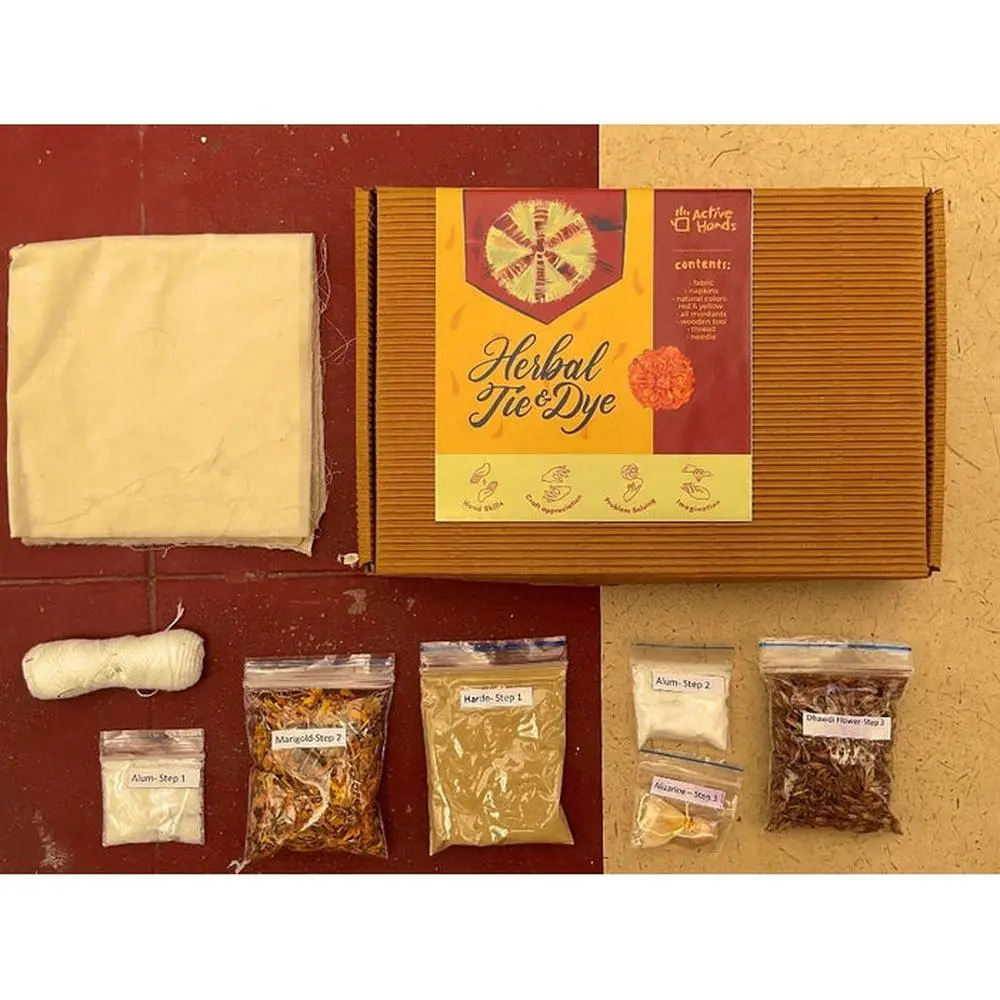 Active Hands Diy Herbal Tie & Dye Kit | Natural Colors & Fabric Art (7 Years Till Grown Ups) 1