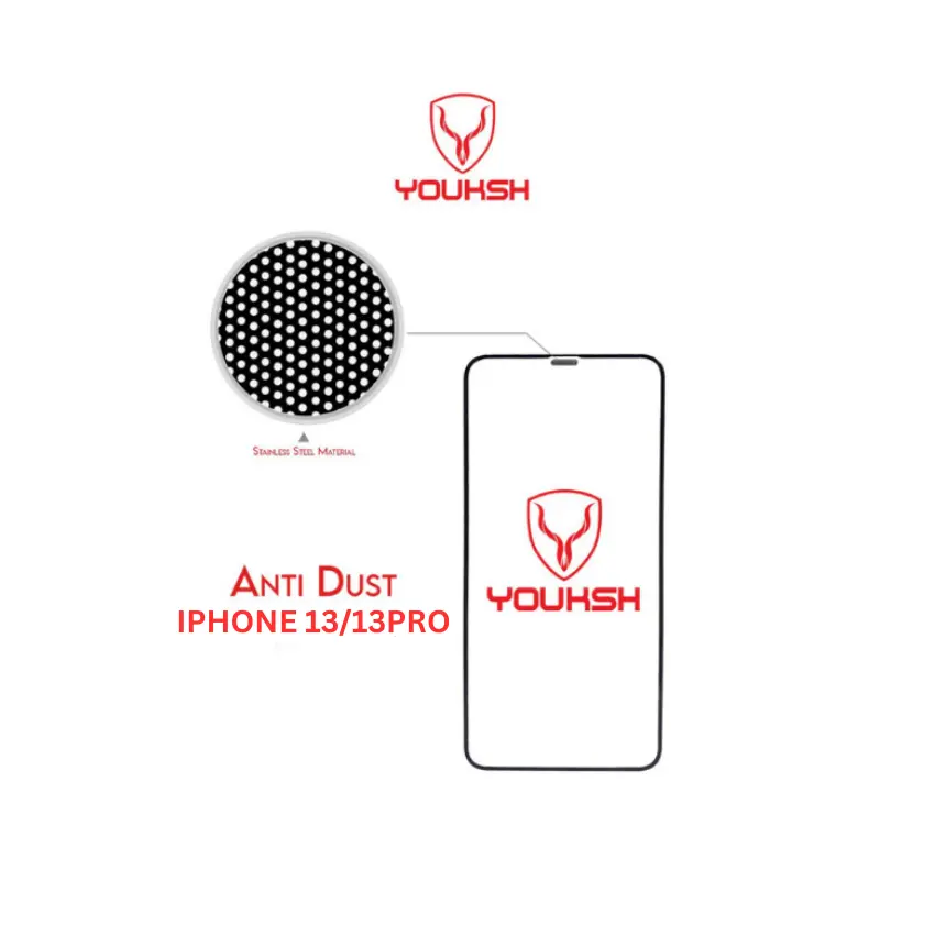 Youksh Apple Iphone 13 |13 Pro Anti Static Glass Protector With Youksh Installation Kit 1