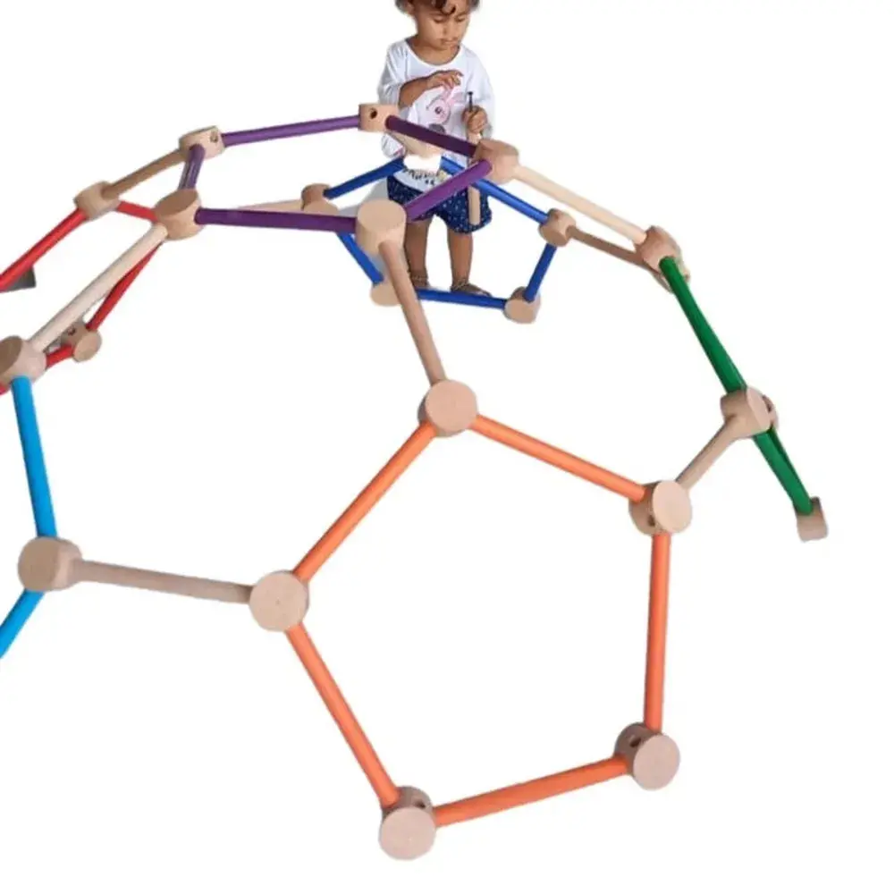 Woodbee Toys Wooden Iris Dome Climbing Structure (3-6 Years) 1