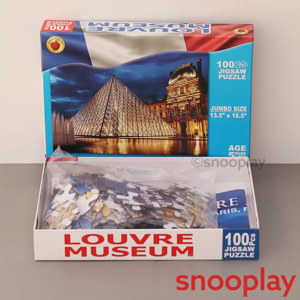 Applefun 'N' Learn Louvre Museum Jigsaw Puzzle - 100 Pieces (5-8 Years) 1