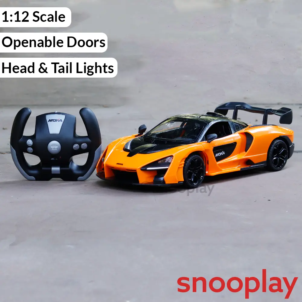 Moka Remote Control Resembling Mclaren Senna Car | Openable Doors & Lights | 1:12 Scale (5-14 Years) 1
