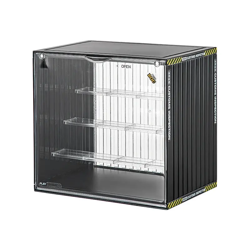 Multi-Tier Display Case Black 1