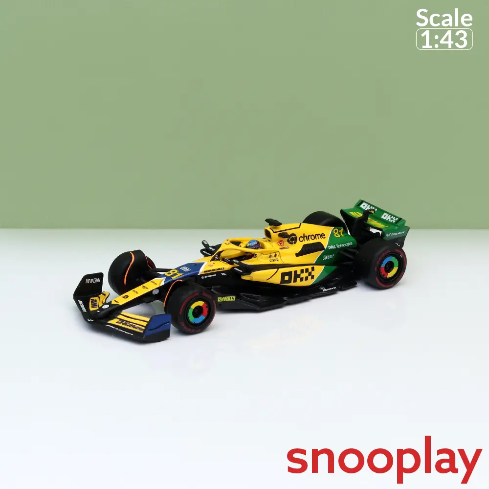 Bburago Original Mclaren F1 Team Mcl38 - Oscar Piastri Licensed Diecast Car | 1:43 Scale (14 Years Till Grown Ups) 1